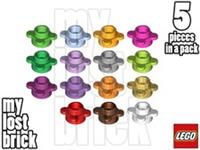 LEGO - Part 33291 - Plates 1x1 with Flower Edge (Pack of 5) + NEW +SELECT COLOUR