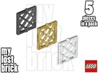 LEGO - Part 38320 - Window Panes 1x2x2 Lattice (Pack of 5) + NEW + SELECT COLOUR