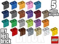 LEGO - Part 44728 - LEGO Brackets 1x2 - 2x2 (Pack of 5) + NEW + SELECT COLOUR