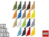 LEGO - Part 65429 - Wedge Plate 4x2 Left + NEW + SELECT COLOUR / QUANTITY