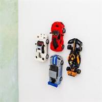 4X Brickify Wall Mount Hook for Lego Speed Champions Cars - (4 Pack)