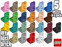 LEGO - Part 73825 - Bracket 1x1 - 1x2 Inverted (Pack of 5) + NEW + SELECT COLOUR
