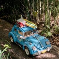 Technical Blue Beetle Camper Car Building Blocks Bricks Set Toy & Gift for kids