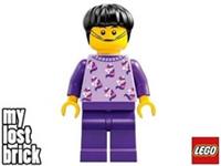LEGO DREAMZzz - Jayden Minifigure Dark Purple Legs from set 71458 (drm004) - NEW