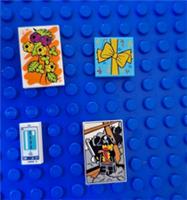 LEGO PRINTED TILES PIRATE CAPTAIN, FLORAL etc 2x3, 2x2, 1x2 BRAND NEW