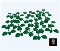 BBLB Brick Green Plant with 3 large leaves x20- Lego compatible ( 6255 ) New