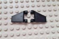 LEGO FLAG TRAPEZOID SLOPED 2x2 BLACK WITH 2 CLIPS (44676) CHOOSE PACKBRAND NEW