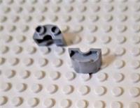 LEGO HALF CYLINDER 1x2x1 STONE GREY 68013 BRAND NEW