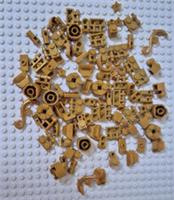LEGO PEARL GOLD BUNDLE 100 PIECES AS PICTURE BRAND NEW