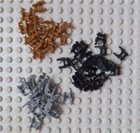 LEGO TECHNIC CHAIN LINK SMALL 3711 PEARL GOLD-LB GREY-BLK CHOOSE PACK NEW `