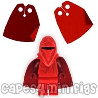 2 CUSTOM Dark Red/Red Capes for your Lego Royal Guard 75419 minifig. No minifig