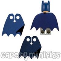 3 CUSTOM standard bite capes for your Batman minifig (inc dual colour) CAPE ONLY