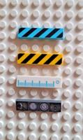 LEGO TILE VEHICLE CONTROL PANEL-RULER-DANGER SIGNS 1x4 2431 CHOOSE BRAND NEW  `