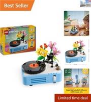LEGO Creator 3in1 Record Player with Flowers Building Set (31172) | Ages 8+