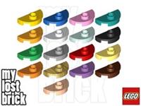 LEGO - Part 1745 - Plate Round 1x2 Half with Stud (SINGLE) + SELECT COLOUR / QTY