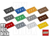 LEGO - Part 3709 - Technic Plates 2x4 with Holes (MULTIPACK) +NEW +SELECT COLOUR