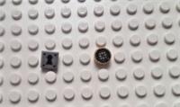 LEGO 1x1 PEARL GOLD w PIRATE EXPLORER COMPASS/GREY-SILVER w BLACK KEYHOLE NEW `