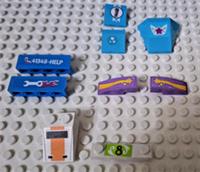 LEGO VARIOUS STICKER AND PRINTED BUNDLE 9 PIECES