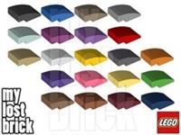 LEGO - Part 24309 - Slopes Curved 3x2 (SINGLE) + NEW + SELECT COLOUR / QUANTITY