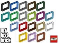 LEGO - Part 60594 - Window Frames 1x4x3 (MULTIPACK) + NEW + SELECT COLOUR / QTY