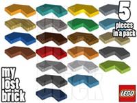 LEGO - Part 27263 - Tile 2x2 Modified Facet (Pack of 5) + NEW + SELECT COLOUR