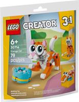 Genuine Lego Orange Cat Poly Bag (New - Sealed - Creator - 30714)
