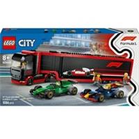 LEGO City F1 Truck with RB20 & AMR24 F1 Cars (60445)