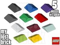 LEGO - Part 3300 - Slopes 2x2 Double 33 (Pack of 5) + NEW + SELECT COLOUR