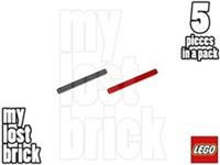 LEGO - Part 3706 - Technic Axles, size 6 (Pack of 5) + NEW + SELECT COLOUR