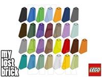 LEGO - Part 4460 - Slopes 2x1x3 75 (MULTIPACK) + NEW + SELECT COLOUR / QUANTITY