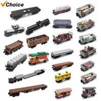 City Train Technical Parts Track Base Wheels Building Blocks Bricks DIY MOC
