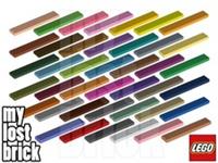 LEGO - Part 6636 - Tile 1x6 (MULTIPACK) + NEW + SELECT COLOUR / QUANTITY