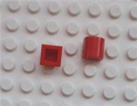 LEGO SLOPE CURVED DOUBLE BOW 1x1x2/3 RED 49307 BRAND NEW