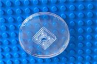LEGO SATELLITE DISH/DISK/RADAR SOLID STUDS 6x6 TRANS CLEAR 35327-44375 BRAND NEW
