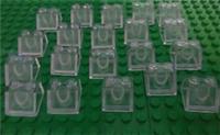 LEGO 20 CLEAR 2x2 SLOPE BRICKS