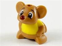 LEGO Disney Animal Mouse Hamster Yellow T-Shirt Gus Minifigure