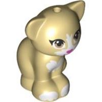 LEGO Animal Tan Cat Sitting Elves Minifigure