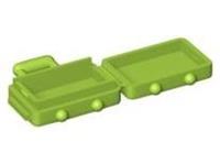 LEGO Minifigure Lime Utensil Suitcase with Long Handle