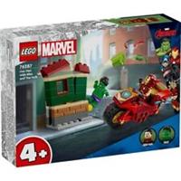 LEGO Marvel Iron Man with Bike and The Hulk Playset 76287