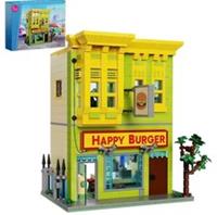 MOC Bob's Burgers Happy Burger Shop Building Blocks Set 1018 PCS with Box