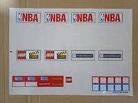 Lego NBA Partial Sticker Sheet From Sets 3433 3432 Ultimate Arena Challenge
