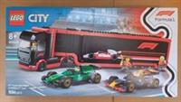 Lego City Set 60445 F1 Truck with RB20 & AMR24 F1 Cars New