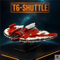 NEW T6 Shuttle Starship MOC Set 1378PCS | Space Wars Model Bricks Toy Gift