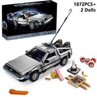*NEW* MOC 10300 Back to the Future Time Machine Building Blocks ICONS 1872pcs