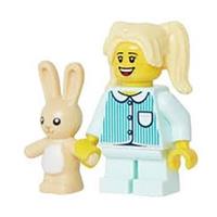 LEGO City Pyjama Girl with Rabbit Teddy Minifigure 2023 BAM