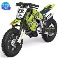 Technical Motorcycle Building Block Set, 1:10 Scale Model, Motorcycle