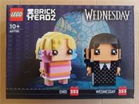 Lego Wednesday Brickheadz Set 40750 Wednesday & Enid Figures Brand New & Sealed