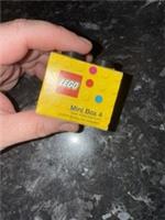 Lego Mini Box 4 brique 4.5x4 et 5x4.2 cm boite rangement 4 tenons Black New Rare