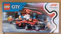 Lego City Formula 1 Set 60443 F1 Pit Stop & Pit Crew With Ferrari Car New