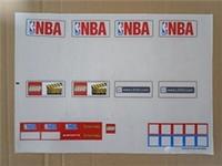 Lego NBA Partial Sticker Sheet From Sets 3433 3432 Ultimate Arena Challenge